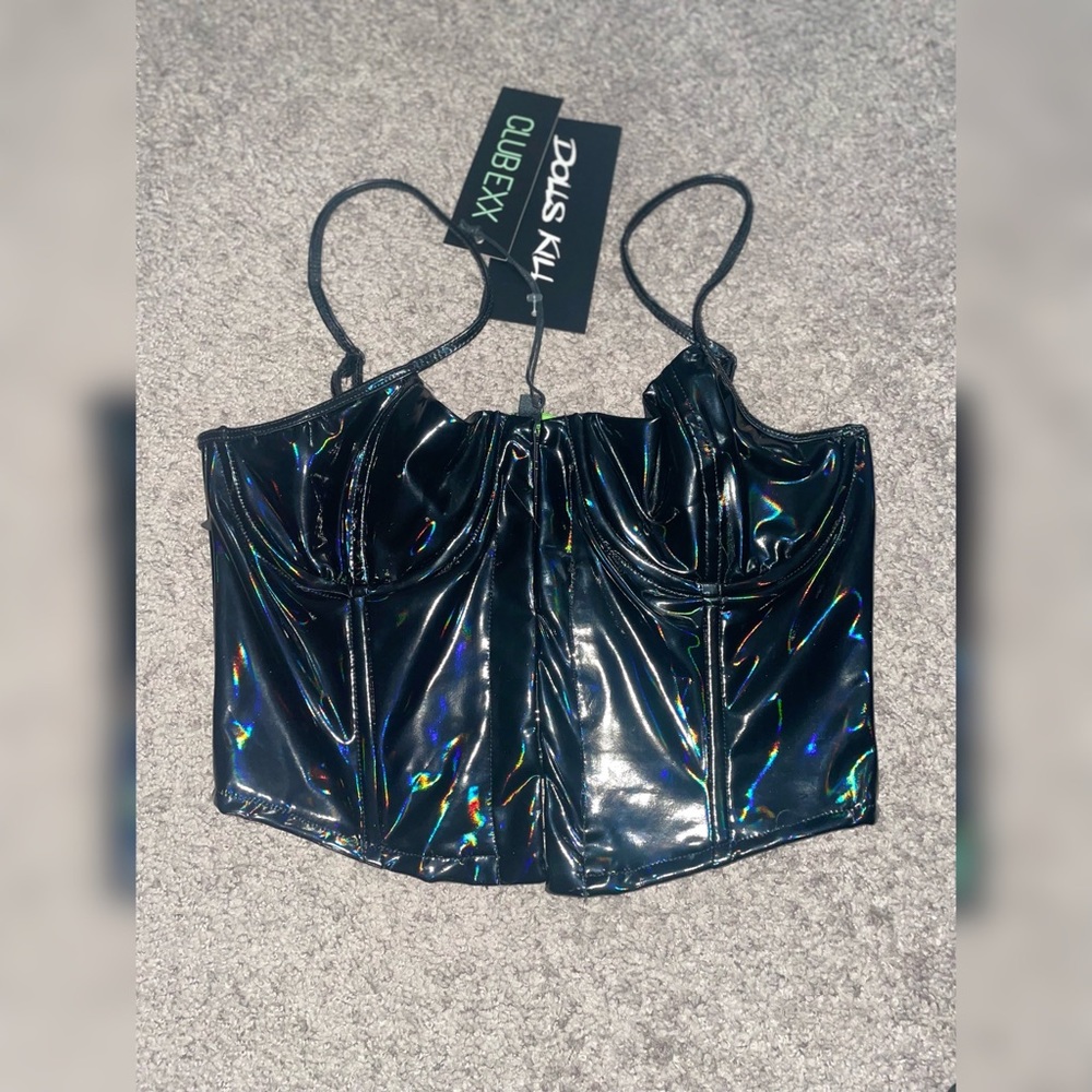 Club Exx Holographic Corset